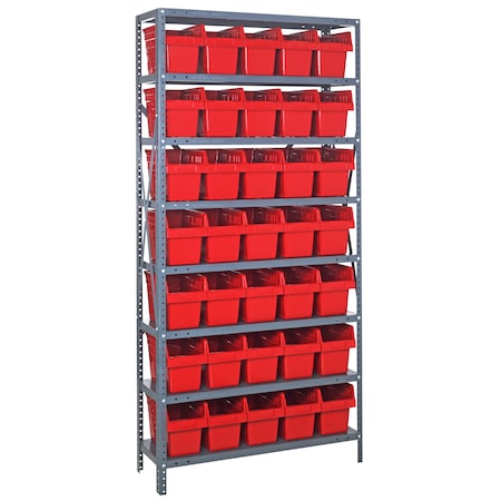Quantum Storage Systems Store-Max 8" Shelf Bin Steel Shelving Systems 1275-SB802RD